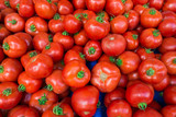 Fototapeta Kuchnia - red tomatoes background.  Group of tomatoes