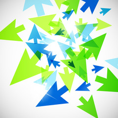 Poster - abstract background: arrow