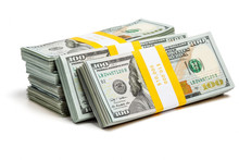 Bundles Of 100 US Dollars 2013 Edition Bills
