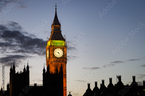 Plakat na papierze fotorealistycznym Londyn, big ben