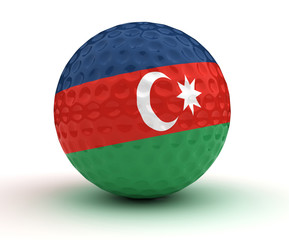 Canvas Print - Azerbaijani Golf Ball