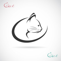 Wall Mural - Vector image of an cat design