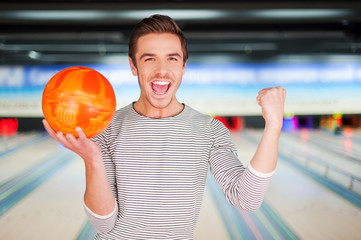 Wall Mural - The champion of bowling.