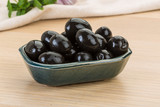 Fototapeta Kuchnia - Black olives