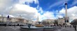 A wide view of Trafalgar Square in London