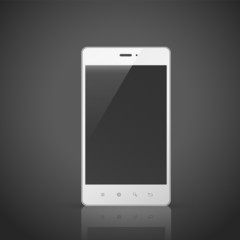 Wall Mural - smart phone with blank screen