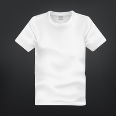 Wall Mural - white T-shirt template