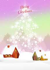 Wall Mural - Christmas tree