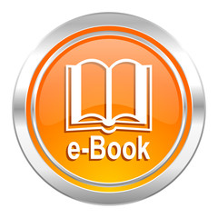 Sticker - book icon, e-book sign