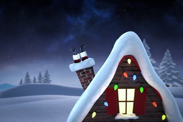 Poster - Composite image of santa claus boots