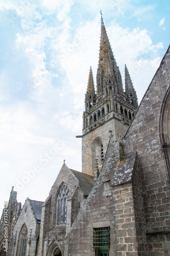 Fotografie, Obraz Eglise Notre Dame de Rescudon de Pont Croix, Finistère, Bretagn