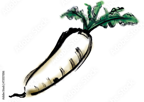 大根 Adobe Stock でこのストックイラストを購入して 類似の