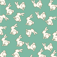 Canvas Print - rabbit pattern