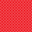 Red white quatrefoil pattern