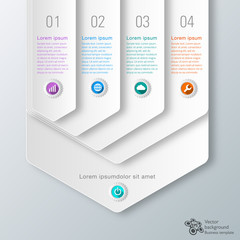 Wall Mural - infographics vector background 4-step process