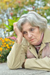© aletia2011 - Sad old woman in park