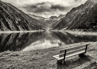 Sticker - wooden bench