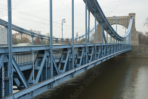 Naklejka na szybę Most Grunwaldzki we Wrocławiu