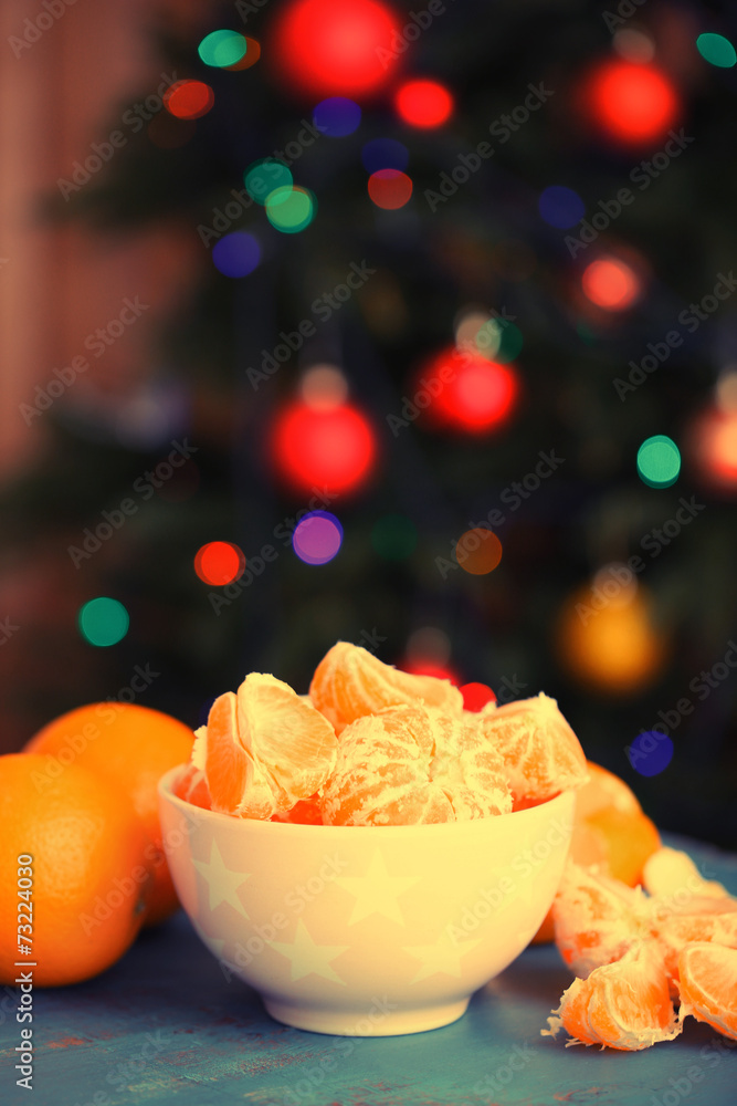 Sweet tangerines and oranges