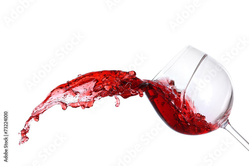 Dekoracja na wymiar  splash-czerwonego-wina-na-bialym-tle