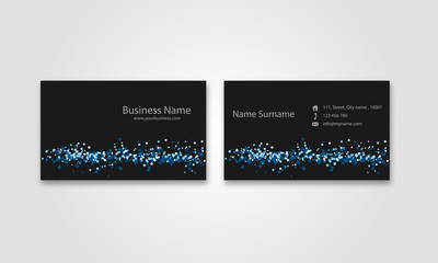 Wall Mural - vector abstract business card template
