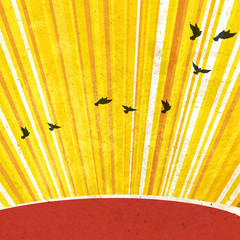 Wall Mural - Retro Sunrays Background. Vector, EPS10