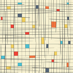 Aufkleber - Cell abstract seamless pattern. Vector