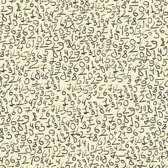 Aufkleber - Hand-drawn doodles seamless pattern. Vector