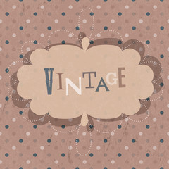 Aufkleber - Vintage design card. Vector