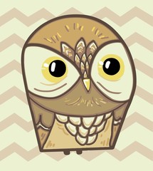Wall Mural - owl illustration
