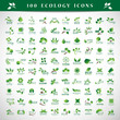 © milosdizajn - Ecology Icons Set - Isolated On Gray Background - Vector Illustration, Graphic Design Editable For Your Design