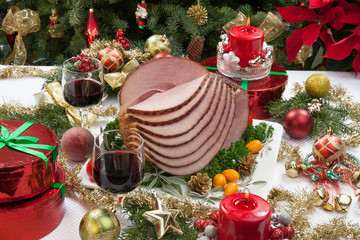 Wall Mural - Christmas Glazed Ham