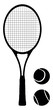 Tennis Racket and ball