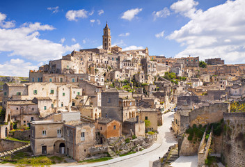 View of Matera old town, Basilicata, Italy