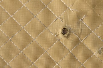 hit shot 9mm in Kevlar bulletproof vest