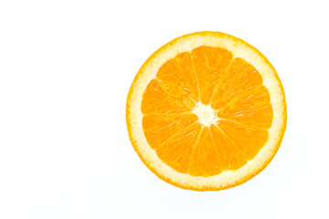 Wall Mural - Orange isolated on white