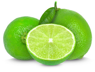 Wall Mural - lime isolated on white