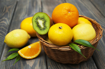 Wall Mural - Citrus fruits