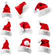© Valeri Luzina - Set of red Santa Claus hats