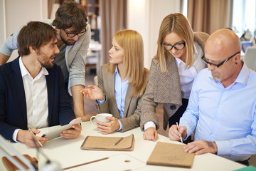 Sticker - Business team at meeting