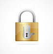 © mouse_md - Vector locked padlock gold and Keyhole