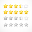 © mouse_md - Vector Rating stars isolated on white.