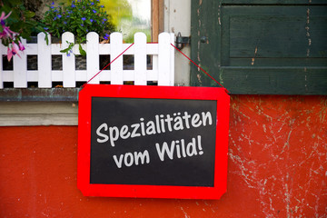 Canvas Print - Spezialitäten vom Wild