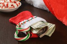 Christmas Stocking With Money