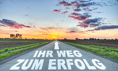 Wall Mural - Ihr Weg zum Erfolg