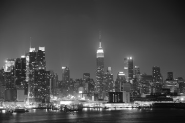  New York City Manhattan black and white