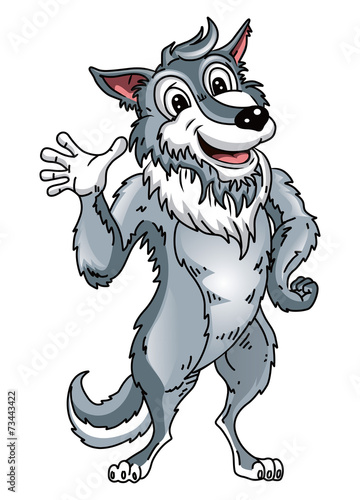 wolf cartoon - Buy this stock vector and explore similar vectors at
