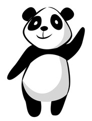 Canvas Print - Panda Cartoon