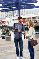 Wall Mural - traveling couple