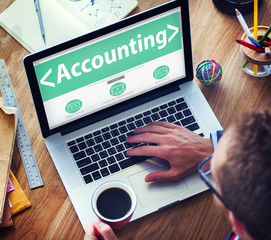 Wall Mural - accounting budgeting financial service analysing concept